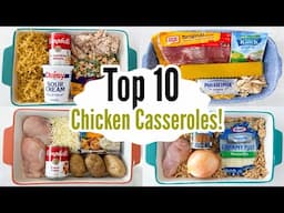 10 BEST Chicken Casseroles | The EASIEST Tasty Budget-Friendly Casserole Recipes | Julia Pacheco