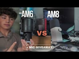 BUDGET MICROPHONE COMPARISON (FIFINE AM6 + AM8 GIVEAWAY) USING BM88 BOOM ARM