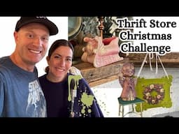 Thrift Store Christmas Challenge - Trash to Treasure Makeover