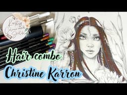 Easy hair combo- DERWENT CHROMAFLOW Christine karron wildflower folk