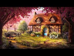 Peaceful Spring Cottage Ambience with Babbling Brook & Birdsong for Relaxation, Focus, & Sleep