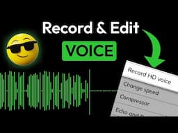 Record and edit voice on mobile like a PRO 🔥 | voice editing | how to edit voice for youtube videos