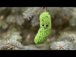 Crochet Christmas Pickle Ornament