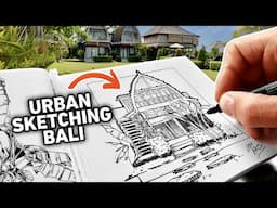 How I try Urban Sketching in Bali 2024