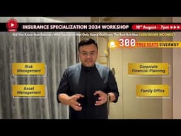 300 Tickets Giveaway for Insurance Specialization 2024 on 18th August at 7 PM