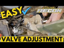 EASY Tappet Style Valve adjustment: Honda TRX250