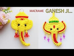 Macrame Ganesh ji | Ganpati Bappa making with macrame | Macrame Ganpati tutorial Step by step