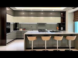 +200 Modular Kitchen Ideas 2024 Modern Kitchen Cabinet Colours |Open Kitchen Home #InteriorDesign P9