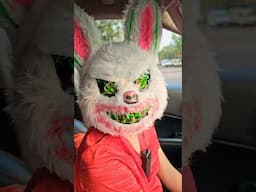 Look ...who's in the car #halloween2024 #halloween #scarybunny #scary #shortsvideo