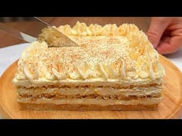 Das beste hausgemachte Dessert in 10 Minuten, das auf der Zunge zergeht! Kein Backen oder Mehl!