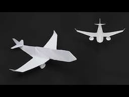 Origami: Realistic Paper Airplane - How to Fold