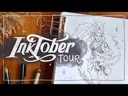 Drawing every Day for a Month! Inktober Sketchbook Tour  2023 ✒️