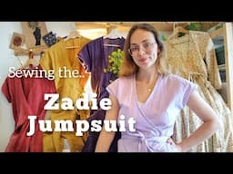 Sewing the Zadie Jumpsuit pattern by Paper Theory - plus the mods/hacks I made 🌿