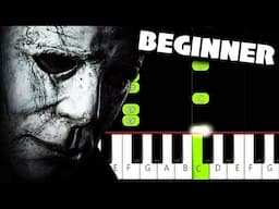 HALLOWEEN THEME - BEGINNER Piano Tutorial