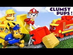 Why are the toy Paw Patrol pups being so clumsy?