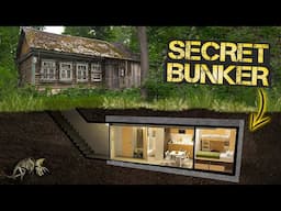 A two-year timelapse of building a secret bunker under a house in the Remote Forest