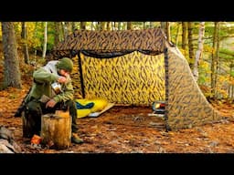 Hot Tent Solo Bushcraft Camping