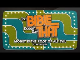 Full Service 11/17/24: Money Is the Root of All Evil - 1 Timothy 6:10 - Skip Heitzig