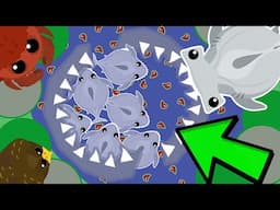 Mope.io SHARK SUMO MINIGAME!! (Best Mope.io Moments)