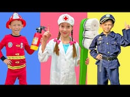 Sofia and Super Rescue Team | Police Car, Ambulance and Fire truck