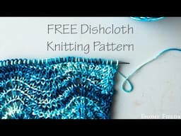 Fun & FREE Fan & Feather Dishcloth Knitting Pattern Video Tutorial