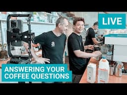 Making Coffee in Our Espresso Bar and Answering Your Coffee Questions