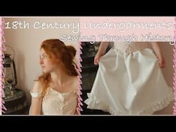 Making a 18th Century Bar Maid/Saloon Girl's Undergarments (How to) Sewing Through History