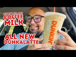 Dunkin’s New DUNKALATTE featuring Rhode Island’s Coffee Milk 🫶⚡️