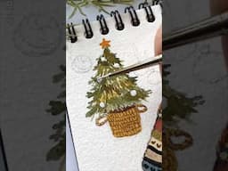 Fast & Easy Christmas Tree Painting You Can Try! 🎄🖌️