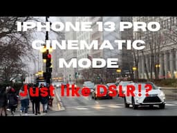 iPhone 13 Pro Cinematic Mode | Chicago | Just like DSLR?!