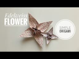 Easy DIY Origami Paper Craft Flower Tutorial for Beginners | Easy Origami Without Glue!