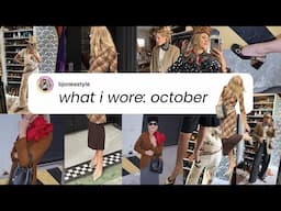 WHAT I WORE/ 5 DAYS 5 OUTFITS OCTOBER