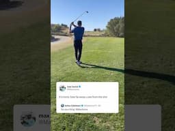 Max Homa roasts Julian Edelman’s swing 💀  (via @max.homa @edelman11)