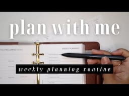 How I Plan My Week // routines, recurring tasks, menu planning