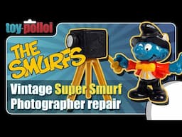 Vintage Super Smurf Photographer 📸 repair - Toy Polloi