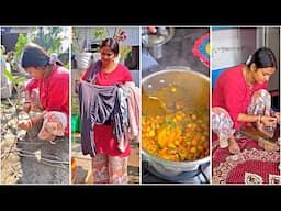 Garden Care ☘️ के बाद बनाया बढ़िया सा Lunch 👩‍🍳 की Husband हो गये ख़ुश 🤷🏻‍♀️ #lunch #garden #vlog