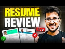 LIVE Resume Review FREE 2025🔥🔥