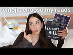 emojis choose my reads for the week🤭📖 spoiler free reading vlog