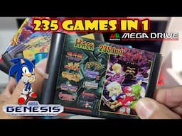 235 in 1 multi-rom game cartridge for Sega Genesis & MegaDrive