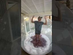 Filling a Zorb Ball with Bath Bombs with me inside…