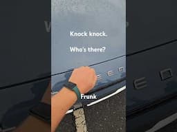 Knock knock. Who's there? Frunk