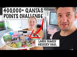 HUGE 400,000+ QANTAS POINTS CHALLENGE!! Week 1 *323,142 Points To Go* Large Family Grocery Haul