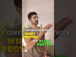 WHO WINS - WHEY VS PLANT PROTEIN 🥊 #dietshorts #funnyshorts #plantbased #wheyprotein