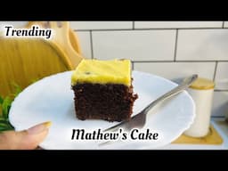 The Viral Mathew’s Cake Recipe | Trending Mathew’s Chocolate Cake