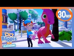 Blippi's Dinosaur Friend | Kids Fun & Educational Cartoons