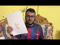 Complete the drawing of a cute cat sitting | Dilli Wale Sharma Ji