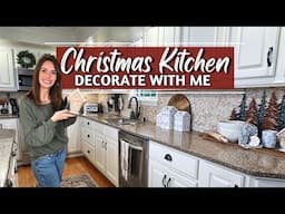 Christmas Kitchen Decorate With Me 2024 | Gingerbread Christmas Tree & Cozy Counter Decor