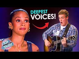 HOW!! DEEPEST VOICES that STUNNED The Judges' Minds!