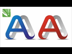 'A'- 3D Alphabetical Logo Design in CorelDraw I CorelDraw X7 Tutorial for Beginners