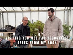 Visiting Youtube fan recognises trees from my book